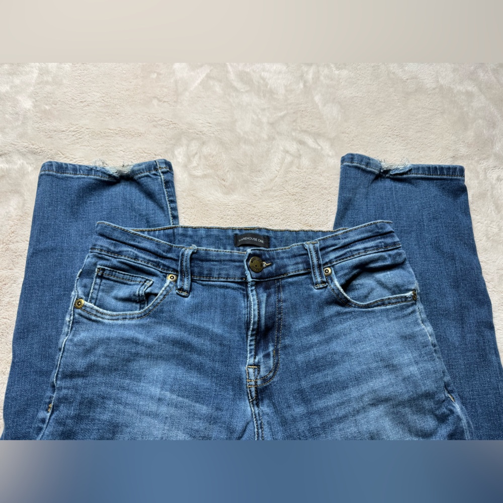 2 for $20// Men's Slim Straight Blue Jeans - Picture 2 of 9